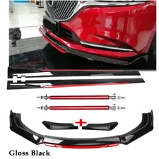 Gloss Black Front Bumper Lip Spoiler Splitter For Mazda 3 Sedan / Hatchback Bod