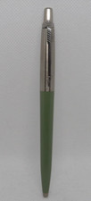 Parker Jotter GRAY/Green?  ball pen--chrome c...