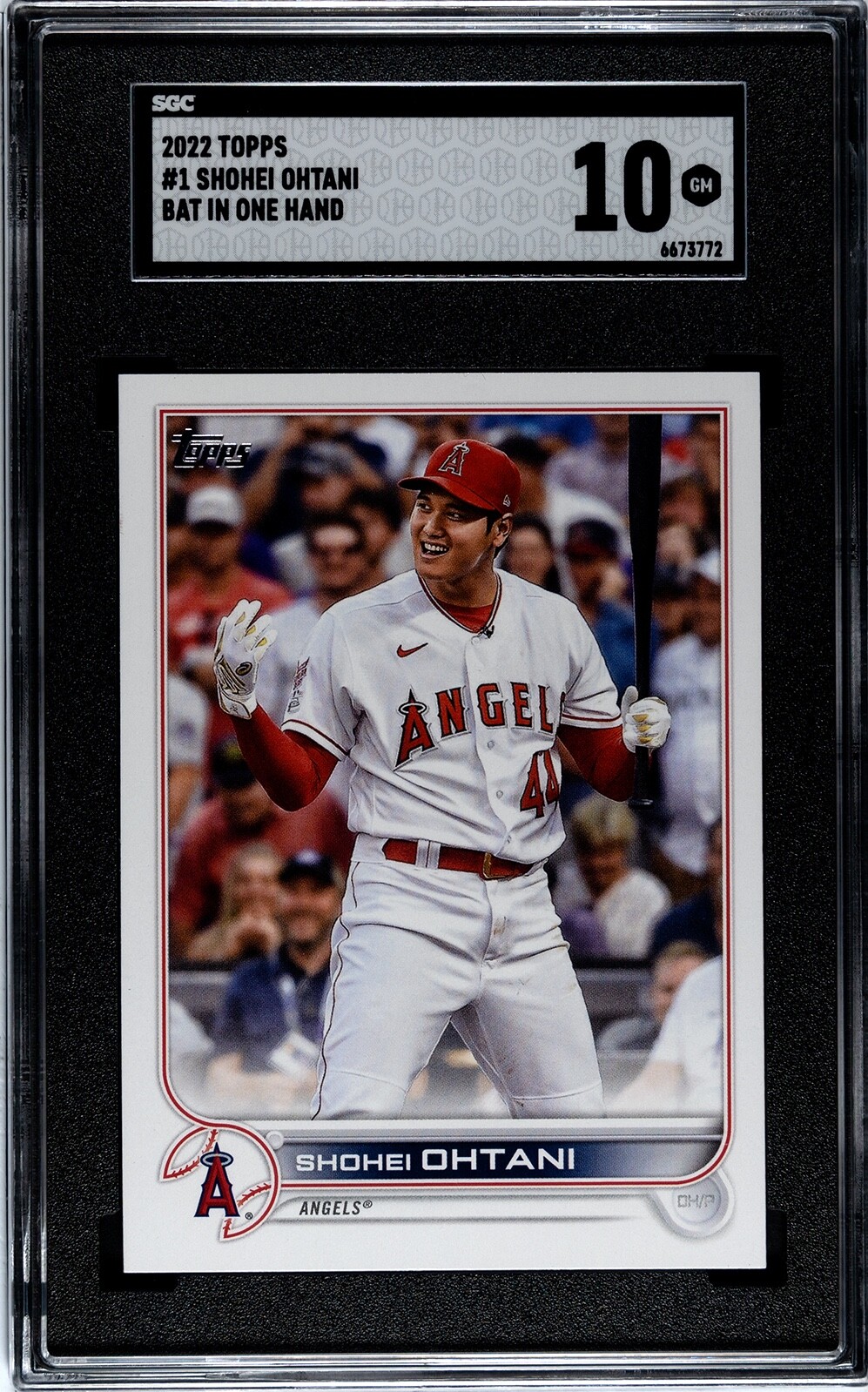 2022 Topps #1 Shohei Ohtani SP Photo Variation Angels SGC 10 Gem Mint