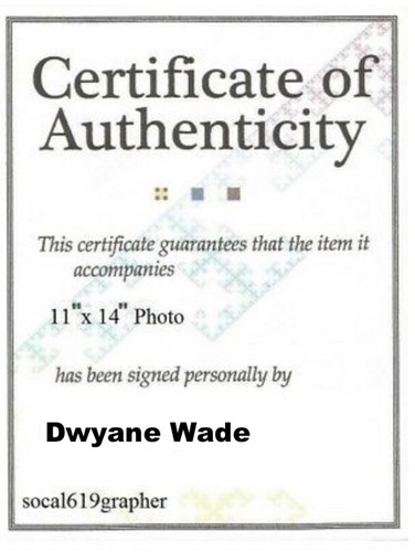 Dwyane Wade Signed Miami Heat 11x14 Sports Illustrated Cover Photo w/PROOF COA - Picture 6 of 6