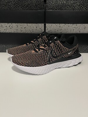 New Nike React Infinity Run FK 3  Black Multi  DH5392-002 Mens Size 12.5 Running