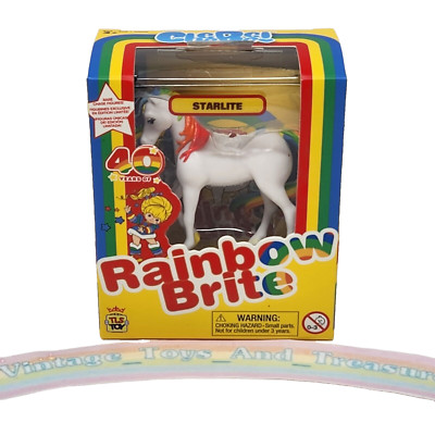 CHEEBEE RAINBOW BRITE STARLITE HORSE 40th ANNIVERSARY MINI FIGURE TOY NEW IN BOX