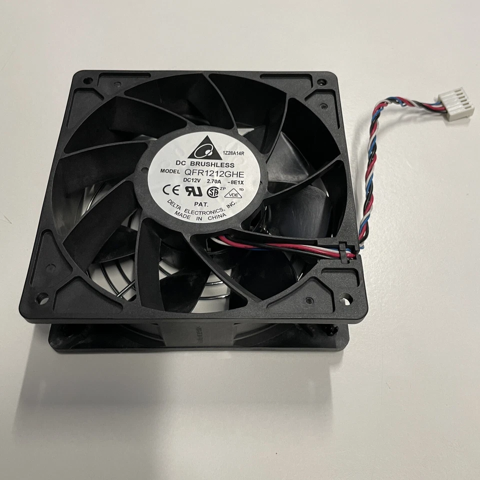 HP ProLiant rear Gen 6 server cooling fan 513929-001 519378-001 Delta QFR1212GHE - Image 4 of 4