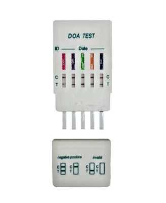 DIAGNOS *CLEARANCE* -10 x 5 in 1 Drug Testing Kit (THC, COC, AMP, OPI, MDMA) - Exp 07/25