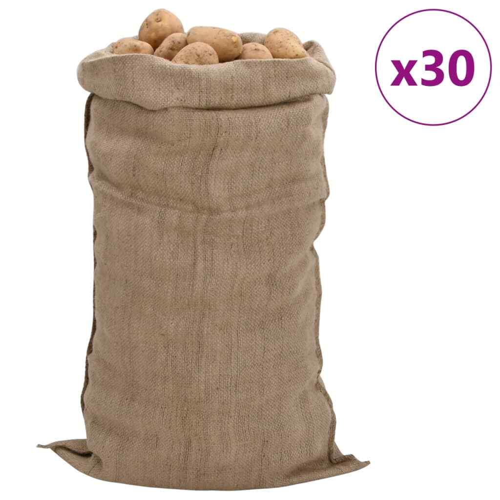 Sacchi Iuta vidaXL 30pz per Decorazioni e Fai da Te | 65x135 cm Rustici