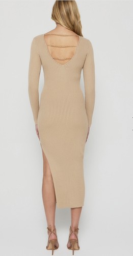 Style State Knit Dress Camel Size M/L - Picture 2 of 2