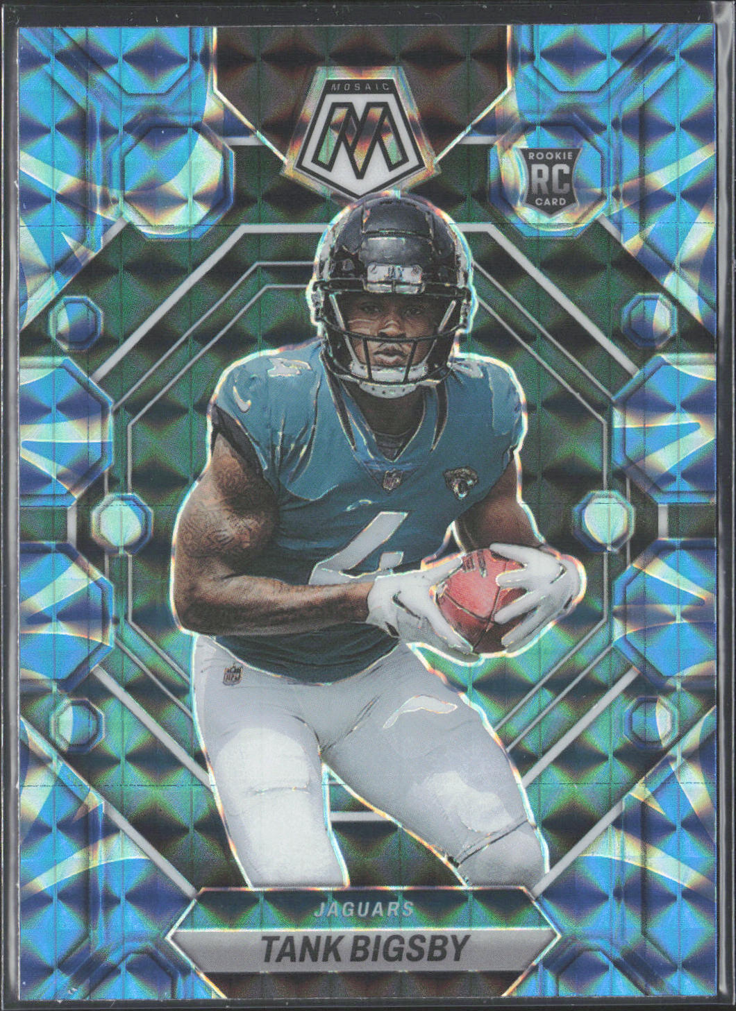 2023 Panini Mosaic #364 Tank Bigsby Reactive Blue Rookie Jaguars