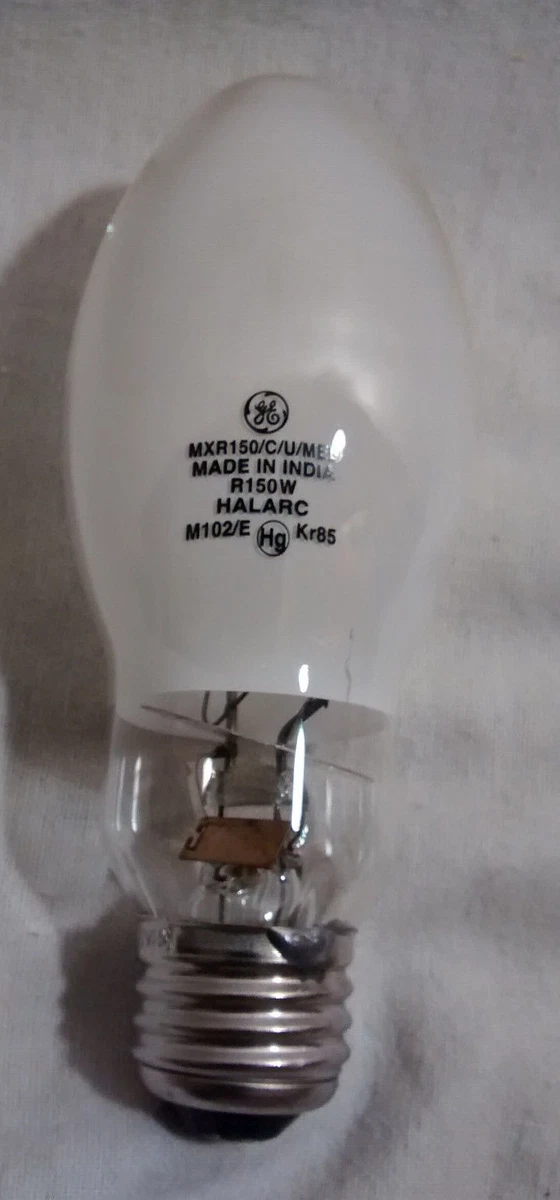 New GE Multi Vapor Lamp 150 Watt MXR150 C U MED White Coated