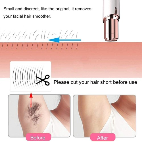 Facial Hair Remover Replacement Heads For Flawless Gen1, Rose Gold, Pack of 2 - Picture 7 of 7