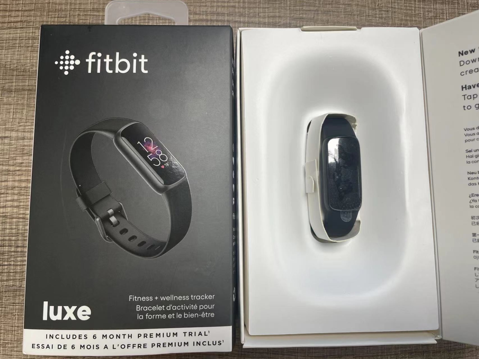 Fitbit Luxe GPS Activity Tracker with Bluetooth and Heart Rate Monitor - Black-image