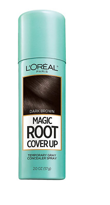 Magic Root Cover up Gray Concealer Spray Dark Brown 2 Oz.