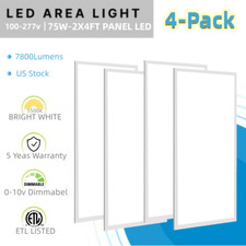 2x4FT LED Flat Panel Light - Dimmable 75W 8400 Lumens Backlit LED Lights Fixture