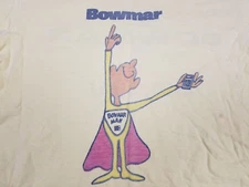 VINTAGE 70' BOWMAR MAN 1ST ELECTRIC CALCULATOR MADE IN USA PROMO T-SHIRT SZ S