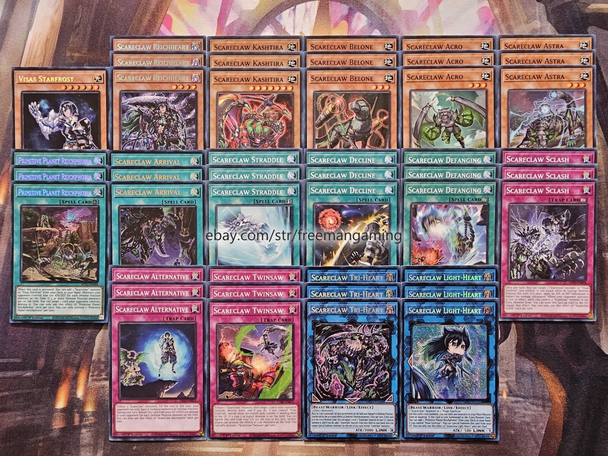 Yugioh Scareclaw Deck 46 Cards Reichheart Light-Heart Kashtira Tournament  Ready | eBay