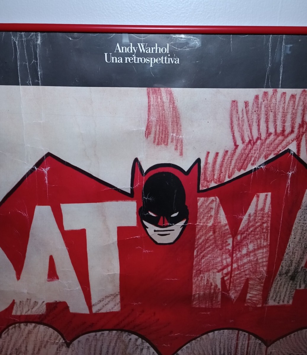 ANDY WARHOL RARE 1990 LITHOGRAPH PRINT FRAMED ITALIAN EXHBT POSTER