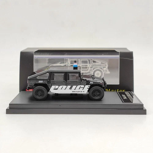 Master 1/64 Hm H1 1999 SUV Police Diecast Toys Car Models Gift New Miniature - Picture 6 of 8