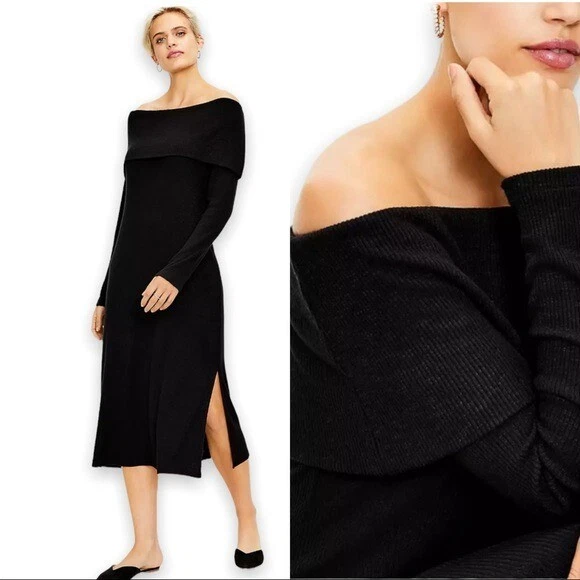 Loft off the shoulder deals sweater