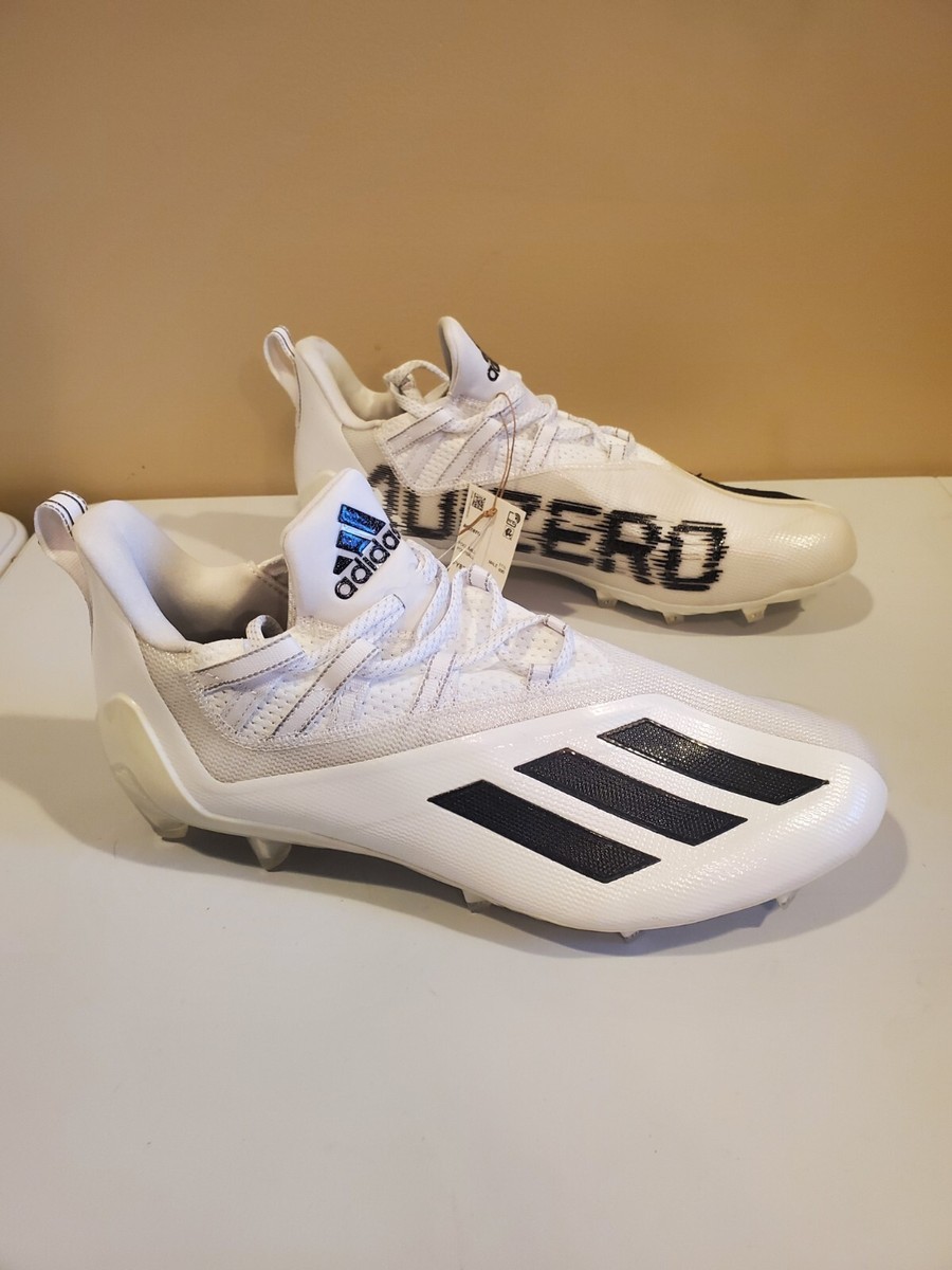 Adidas Adizero 21 Football Cleats White Black Men display picture 2