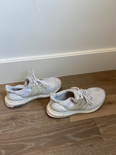 adidas Womens UltraBOOST 3.0 Running Shoes White Pearl Grey WOMENS SIZE 8.5 - Picture 2 of 7