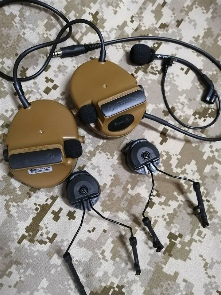COMTAC III/C3 Single Com Reducción de Ruido Auriculares Tácticos Casco Versión Para TCA TRI Foto 2 de 4