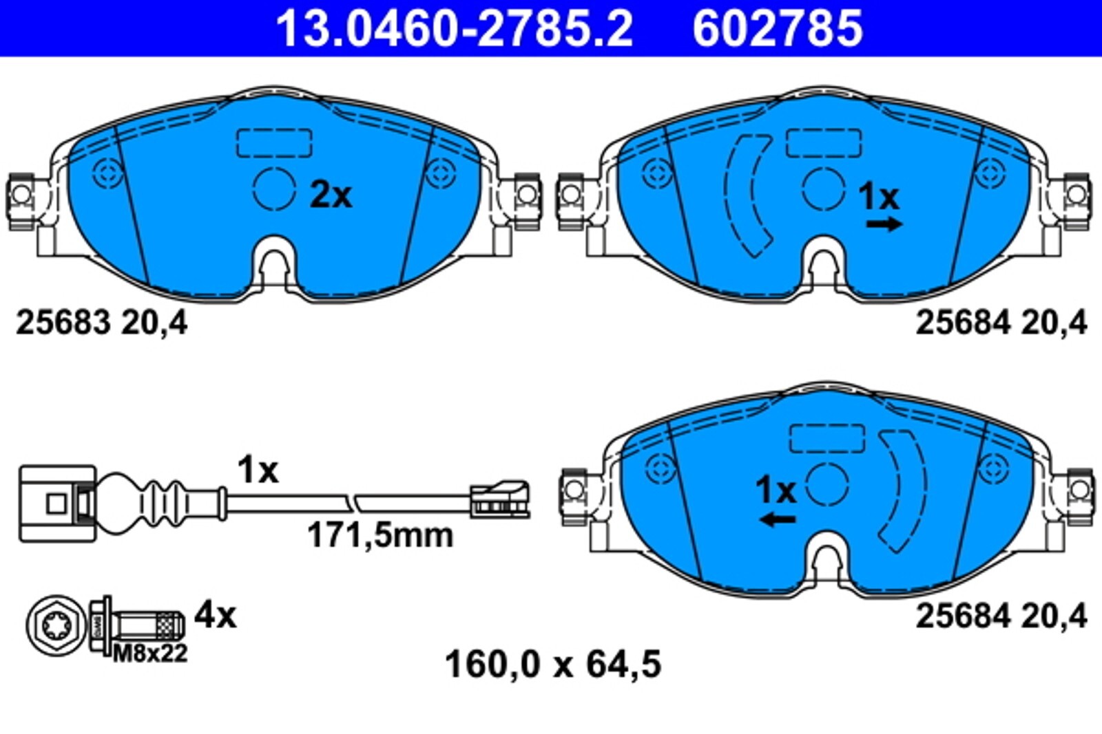 Plaquettes de frein VW a haute friction pour une reduction des distances d arret