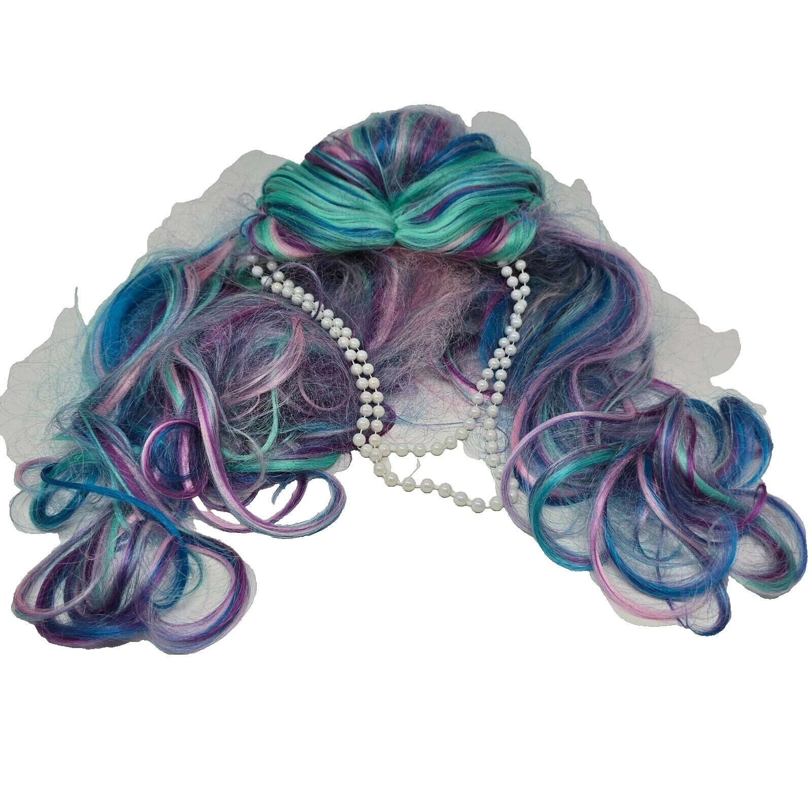 Разноцветные парики для костюма Mermaid