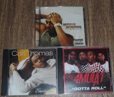 Mario Winans 3 CD Lot Hurt No More Carl Thomas Emotional 4mula1 Gotta Roll Promo