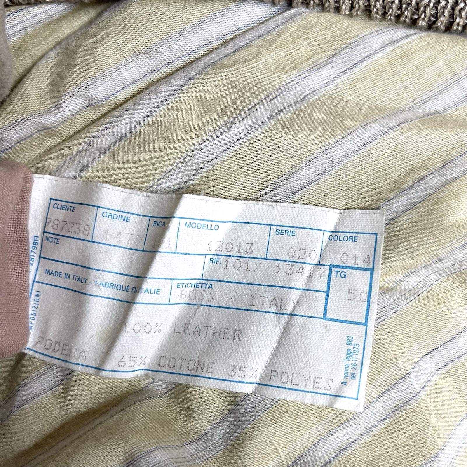 Hugo Boss 80’s Batwing Sleeve Suede Leather Bomber Jacket Tan Large Italy thumbnail 8