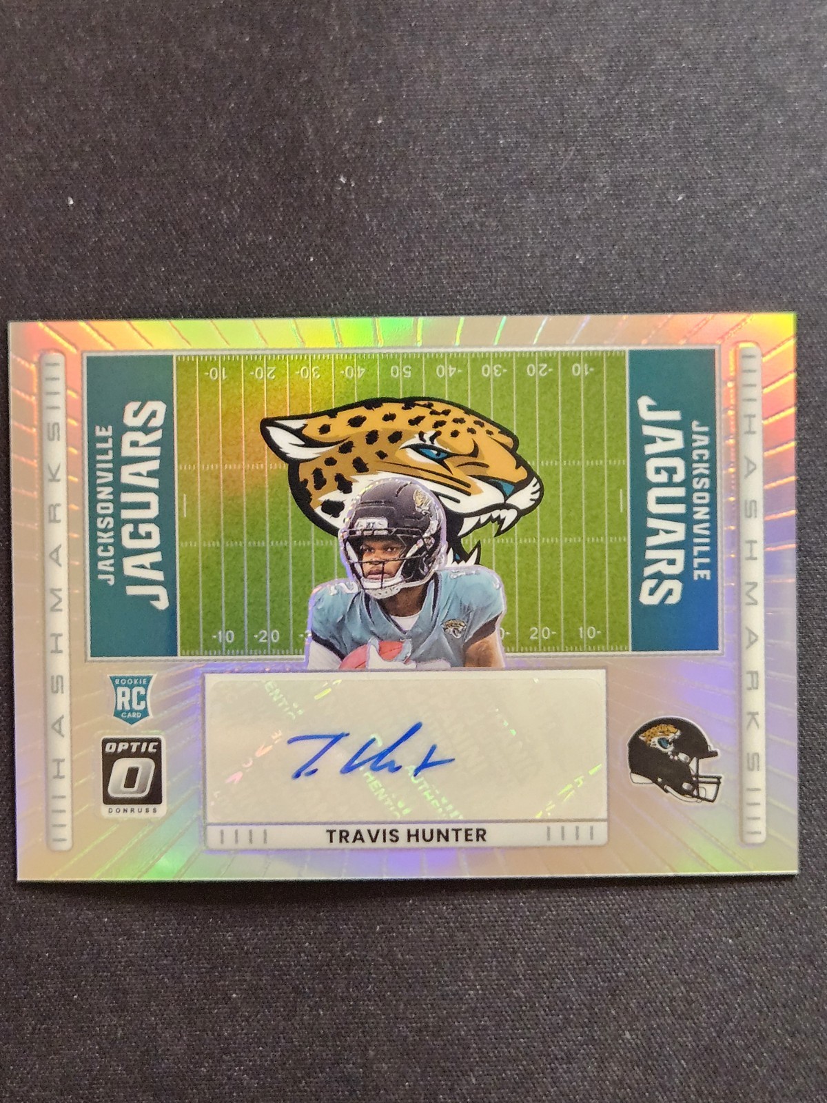 2025 Panini Donruss Optic Football  Travis Hunter HASHMARKS Rookie Auto HM-TH