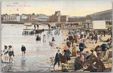 Artistic Antique Postcard Margate Sands Kent England Raphael Tuck People