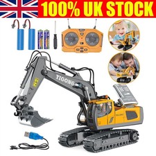 2.4GHz Remote Control Excavator RC Tractor Bulldozer Crawler Truck Toy Digger UK