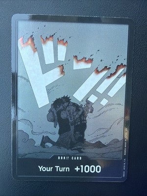 Bandai One Piece Don!! Card Your Turn +1000 Portgas D. Ace Promo Foil