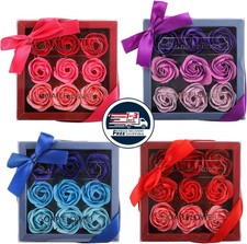 4 cajas de jabón de baño con aroma floral y pétalos de rosa, 36 unidades