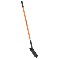 Trench Shovel for Digging 4-Inch Trenching with Fiberglass Handle 56 Inches