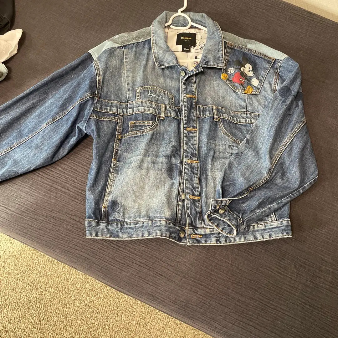 Desigual Patchwork Mickey Mouse Graphic Denim Jac… - image 2