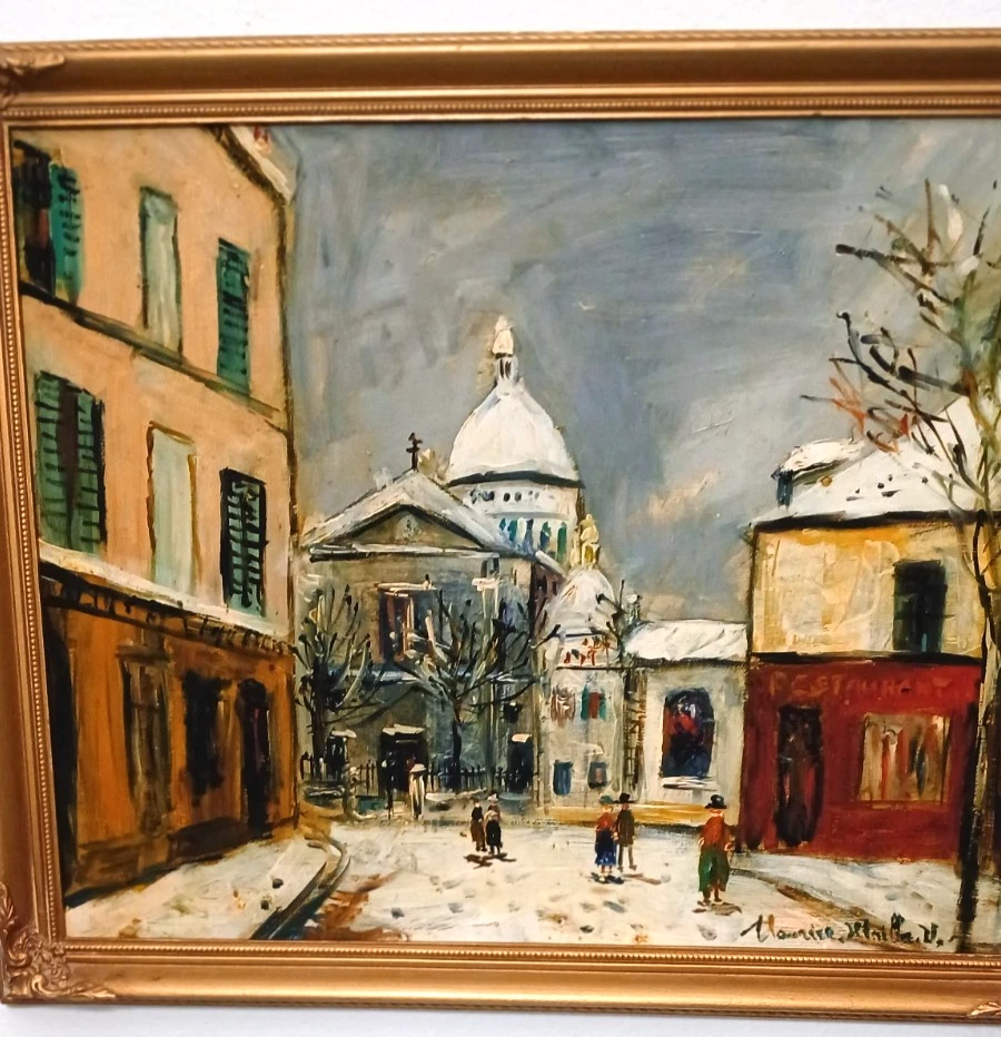 Maurice Utrillo, Saint - Pierre's church 18x22 石版 — 第 2/3 张图片
