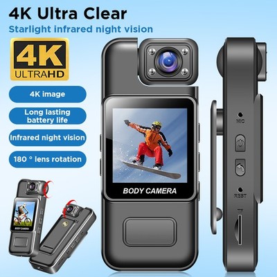 1080P HD Mini Body Dash Cam WiFi Polizei Motorrad Bike Motion Camera 4K View NEU