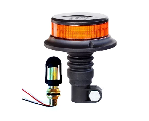 Baliza LED giratoria con 3 patrones de destello 12V24V ECE E9 con tubo a presión - Imagen 1 de 4