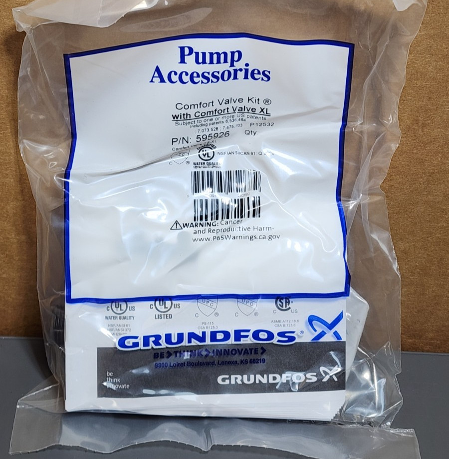 Grundfos 595926 Comfort Valve Kit