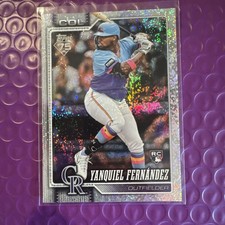 2026 Topps Series 1 - Yanquiel Fernandez #116 Sandglitter Foil Colorado Rockies