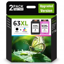 63XL Ink Cartridge for HP 63 XL ENVY 4520 4512 OfficeJet 3830 4650 Deskjet 1112