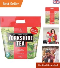 Fairtrade Black Tea Bags - 600 Count, 1.875 kg - Caffeinated & 0.07 per strip