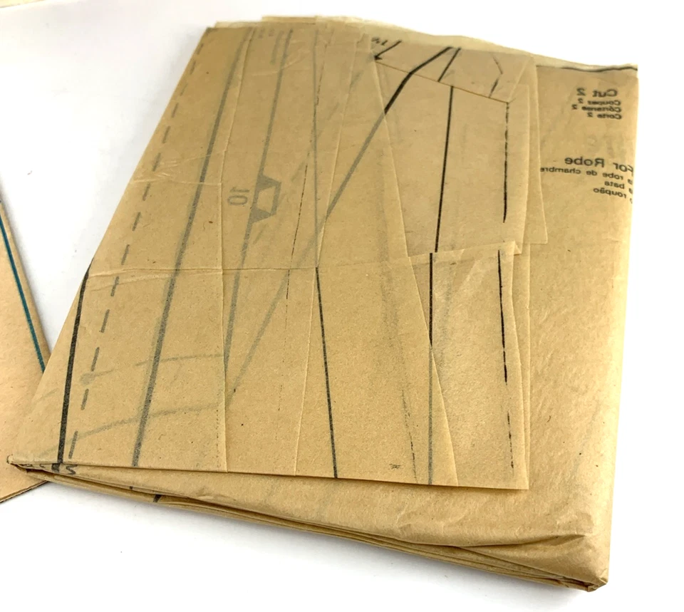 McCalls 6428 Sewing Pattern Robe Nightgown Panties Sleep Top S 10 12 Uncut 1978 - Image 4 of 4