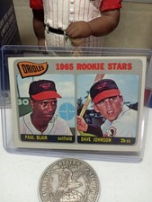 Vintage 1965 Topps Dave Johnson/Paul Blair Rookie Stars Baseball Card #473. rookie card picture