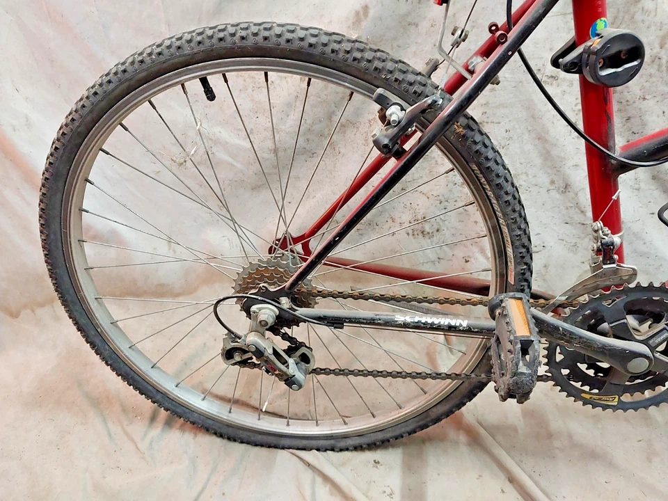 1993 年 Schwinn Hurricane MTB 自行车 19 英寸大号硬尾刚性钢通勤 StepThru — 第 3/4 张图片