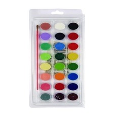 Crayola Washable Watercolor Paint, 24 Assorted Colors, Palette Tray