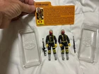 Vintage Hasbro GI Joe 1989 Python Patrol Officer X 2 Complete File Card Cobra