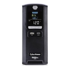 CYBERPOWER BATTERY BACKUP SURGE PROTECTOR VOLTS 1500 VOLTS - BLACK