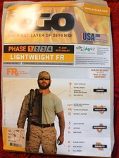 XGO US Flame Retardant Phase 1 Lightweight FR Long Sleeve T Shirt LARGE