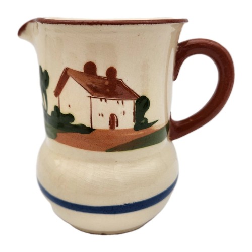 Dartmouth Devon England Motto Ware Keramik Krug 4 Zoll Sag niemals sterben Volkskunst - Bild 1 von 10